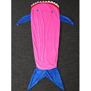 

Home Decor Cartoon Shark Shape Velvet Throw Blanket, Pink