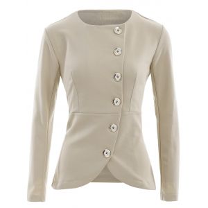 Asymmetric Button Up Blazer