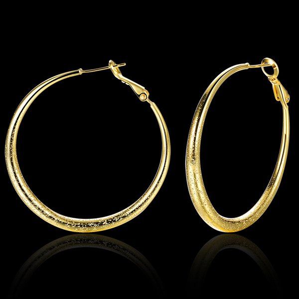 

Circle Vintage Hoop Earrings, Golden