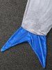 Couverture motif queue de requin - Gris Clair 