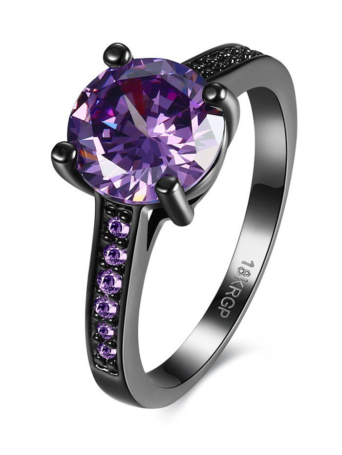

Artificial Gemstone Finger Ring, Purple