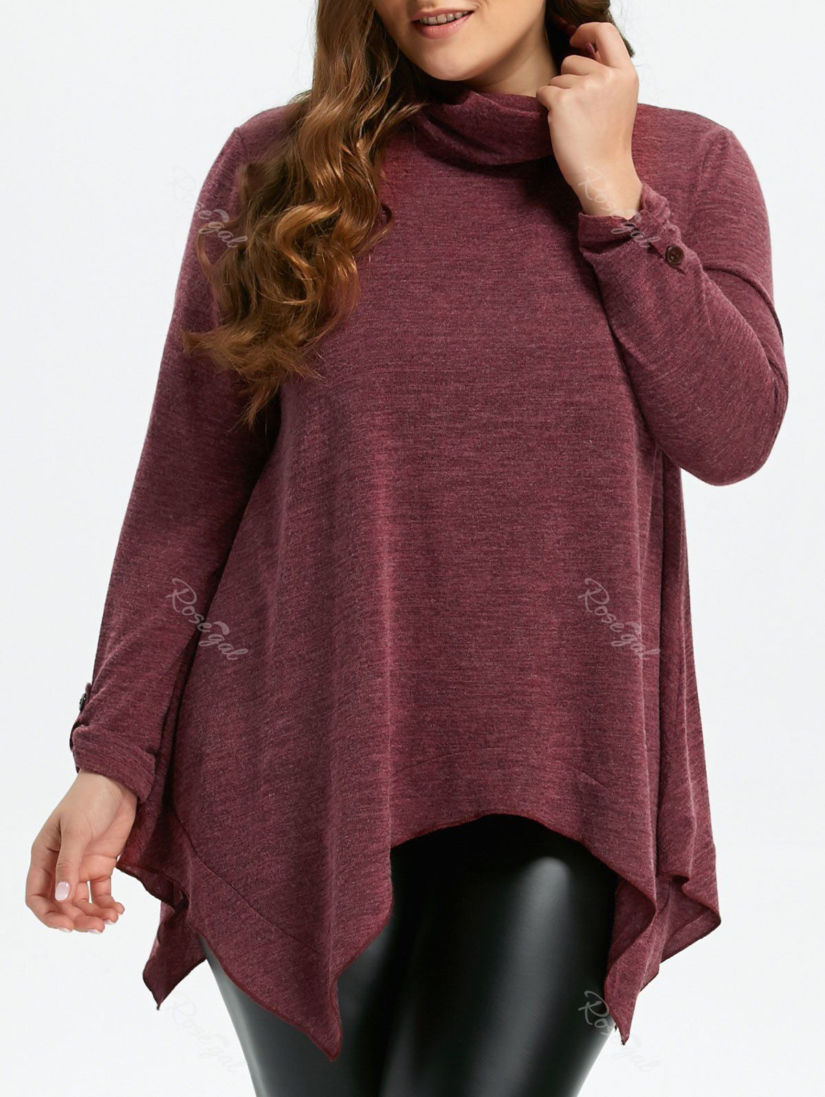 plus size turtleneck