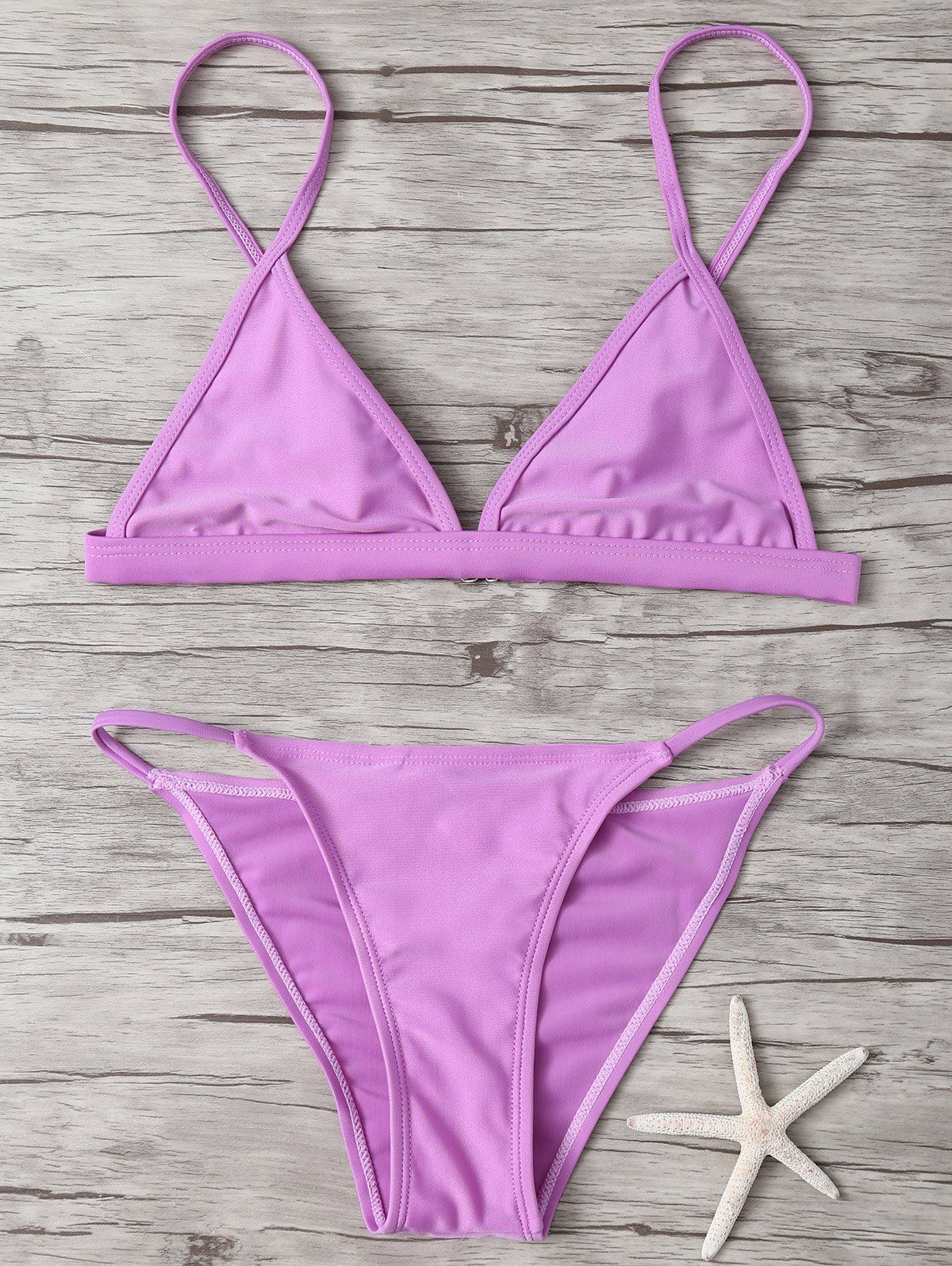 [33% OFF] Unlined String Bikini Set | Rosegal