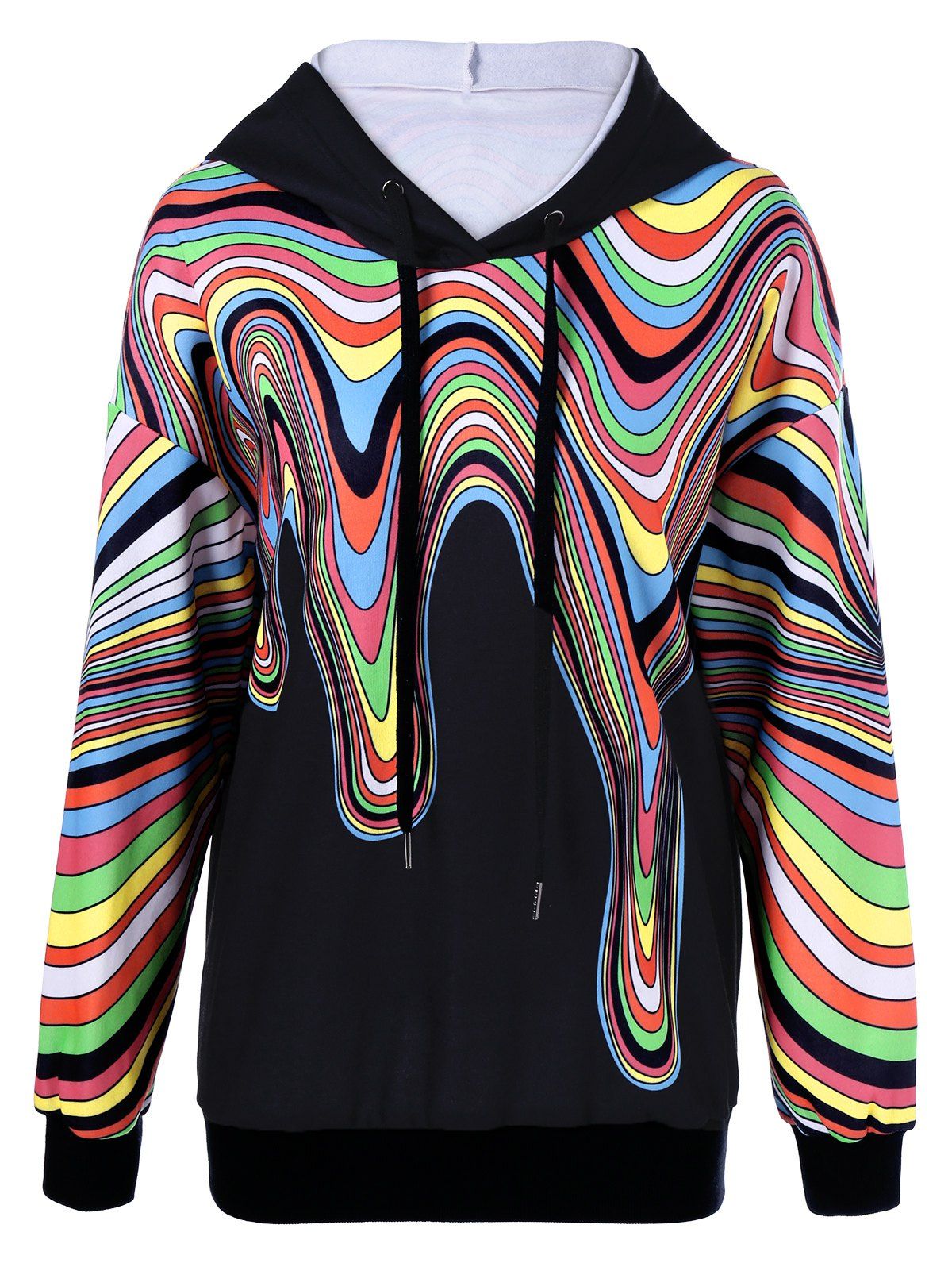  33 OFF Colorful Paint  Drip Hoodie  Rosegal