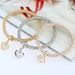3PCS Rhinestone Crown Charm Bracelets -  