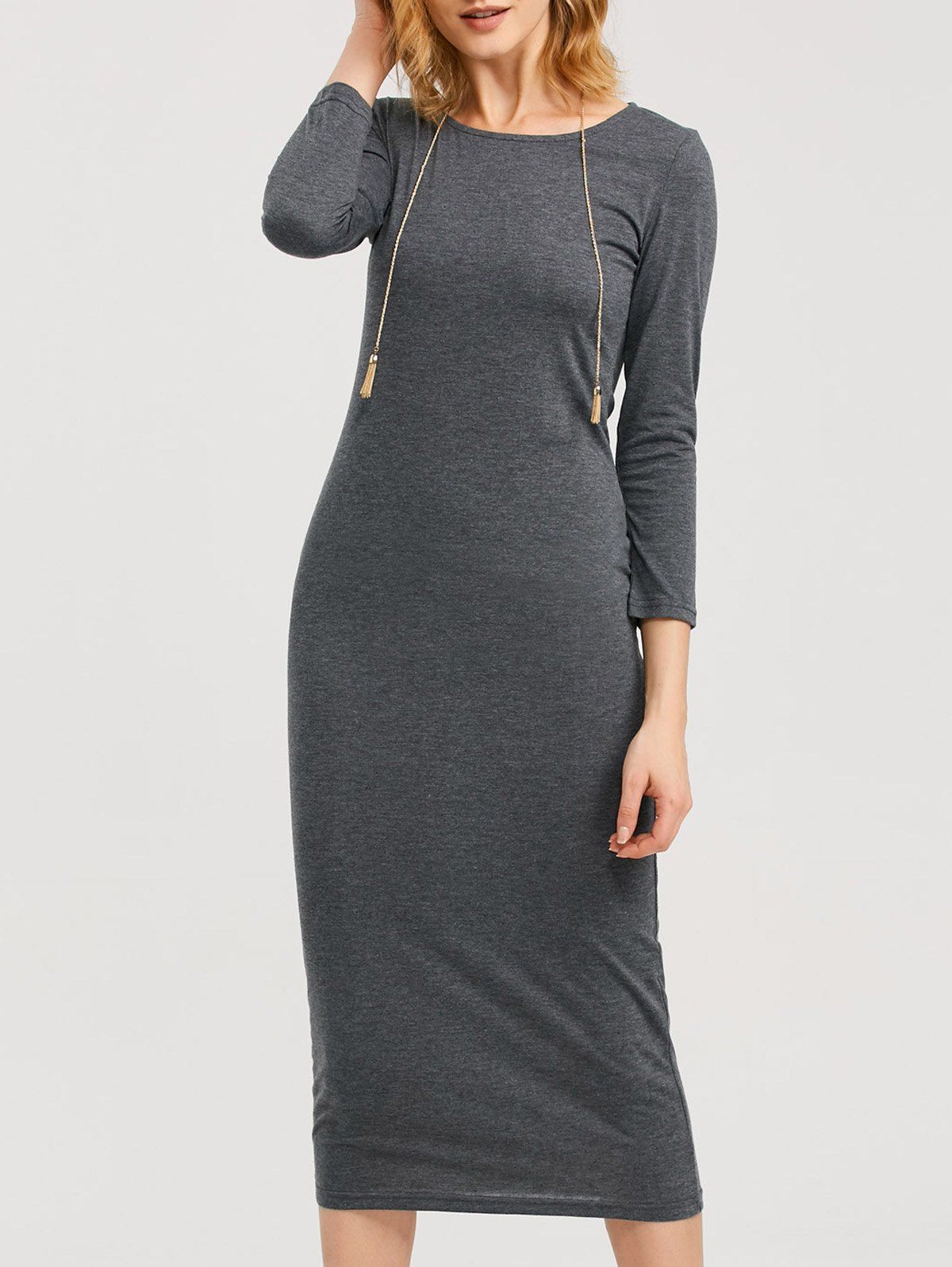 Calf Length Sheath Dress