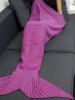 Knitted Sleeping Bed Throw Wrap Mermaid Blanket -  