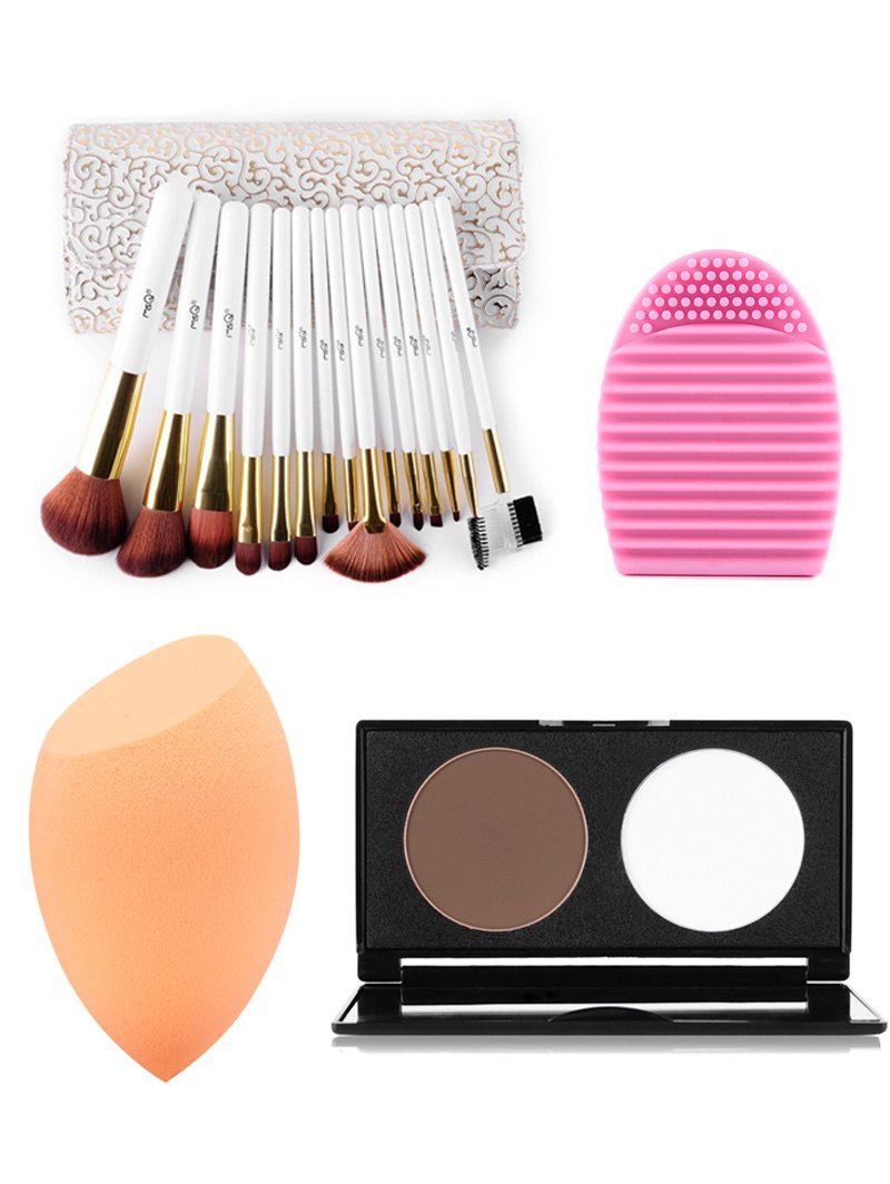 Cleaning Cosmetic Makeup Brush Egg Foundation Silicone Cleaner Tool