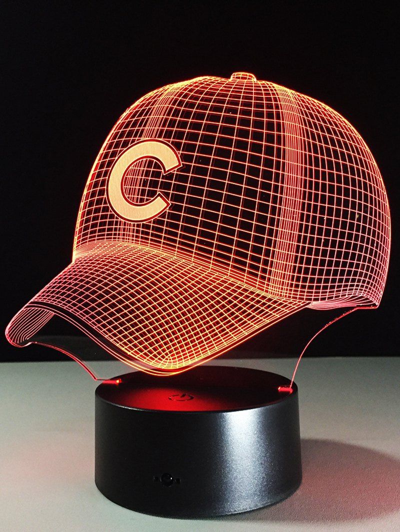 

LED Colorful Gradient Touch Switch 3D Baseball Cap Night Light