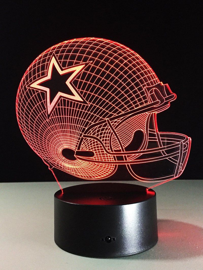 Forme Casque Cadeau Meilleur Rugby Colorée À Interrupteur Led Lampe Nuit Pour De En 3d Couleur 7 Changements SqVpUzM