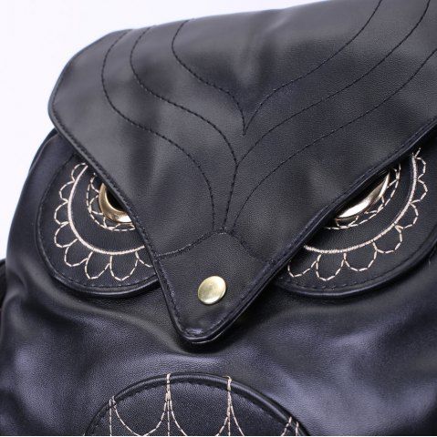 Preppy Owl Pattern and Stitching Design Women's Satchel