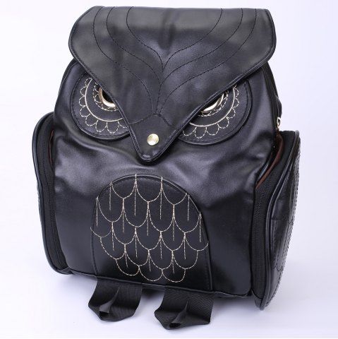 Preppy Owl Pattern and Stitching Design Women's Satchel