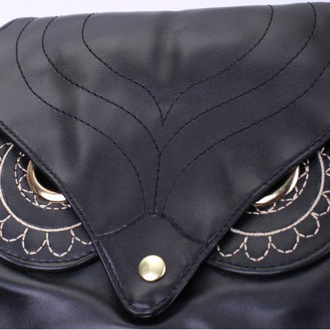 Preppy Owl Pattern and Stitching Design Women's Satchel