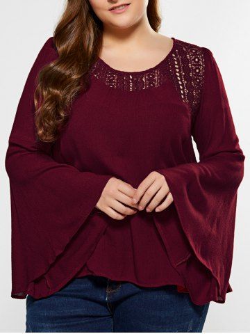 2019 plus size bell sleeve lace up blouse 2019 plus size bell sleeve lace up blouse