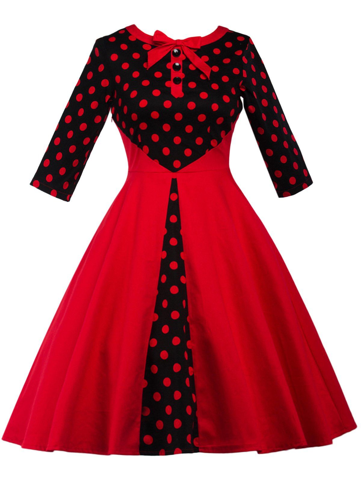 retro fit and flare dress