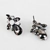 Boucles d'oreilles strass de pierres artificielles en forme de goutte -  