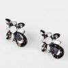 Boucles d'oreilles strass de pierres artificielles en forme de goutte -  