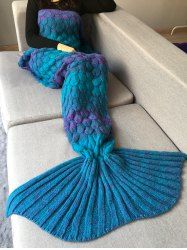 Couverture en forme de queue de sirène a écaille de poisson pour décoration maison -  