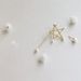 Asymmetric Faux Pearl Pentagram Earrings -  