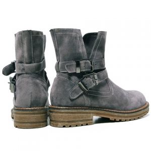 flat heel short boots