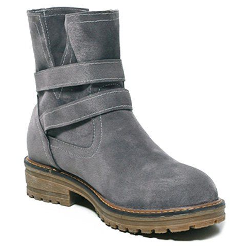 short flat heel boots
