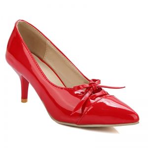 Pointed Toe Bowknot Pumps