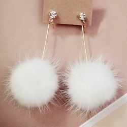 Boucles d'oreilles Boule strass -  