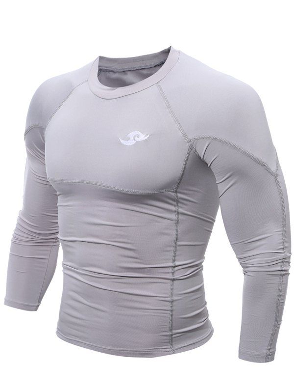

Tight Stitching Crew Neck Cycling Jerseys, Gray