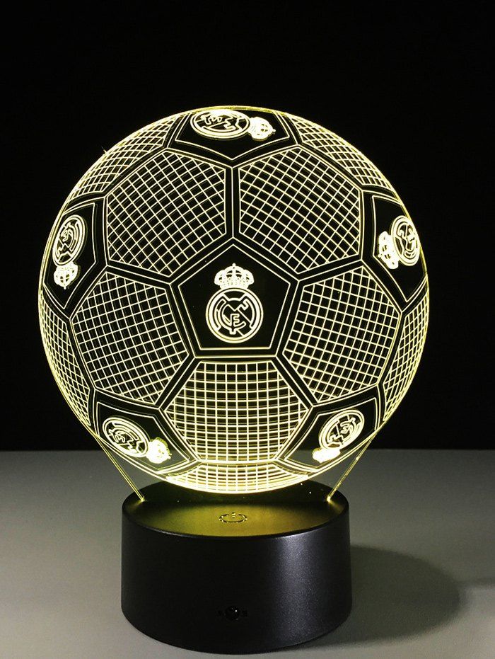 

Best Gift 7 Color Change LED Football Touch 3D Night Light, Colorful