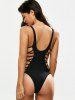 Lacing Up One Piece Swimsuit -  