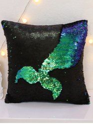 Two Tone Bling Sequins DIY Sofa Throw Pillow Case