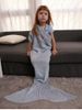 Keep Warm Crochet Knitting Mermaid Tail Style Blanket For Kids -  