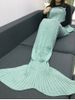 Keep Warm Crochet Knitting Mermaid Tail Style Blanket -  