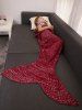 Keep Warm Crochet Knitting Mermaid Tail Style Blanket For Kids -  