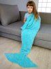 Kids' Crochet Knitted Faux Mohair Mermaid Blanket Throw -  