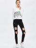 Destroyed Bodycon Jeans -  