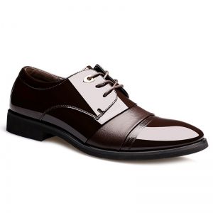 Pointed Toe Patent Leather Formal Shoes
