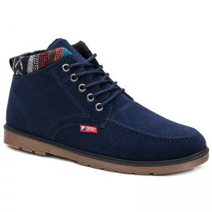Suede Color Block Boots