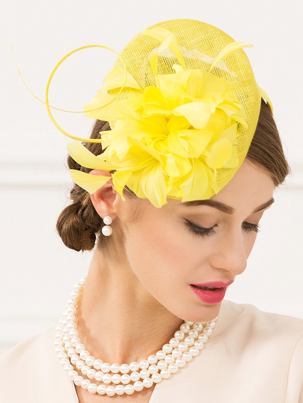 [62% OFF] Fascinator Flax Hairband Pillbox Hat | Rosegal