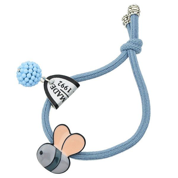 

Elastic Bee Ball Embellished Hairband, Light blue