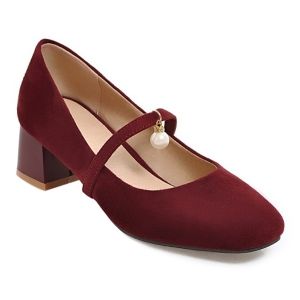 Chunky Heel Mary Jane Pumps