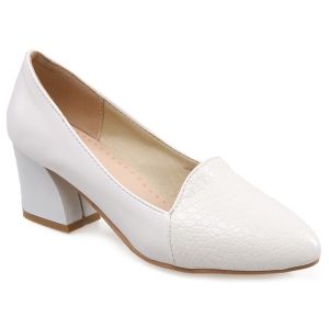 Embossing Faux Leather Pumps