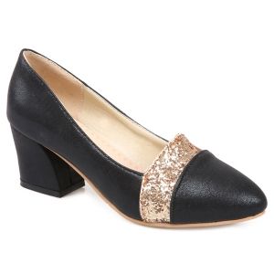 Pointed Toe Sequined Pumps