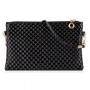 Double Zipper Faux Leather Crossbody Bag