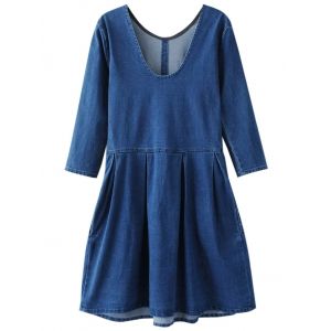 jean short gown