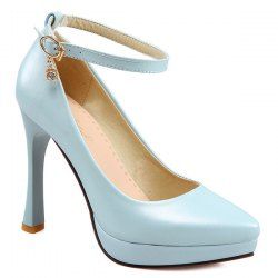 Ankle Strap Rhinestone Pumps