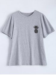 [21% Off] Pineapple Print T-shirt 