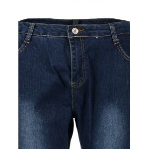 Denim Blue Xl High Waist Skinny Jeans | RoseGal.com