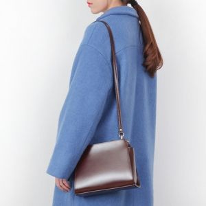 Faux Leather Crossbody Bag