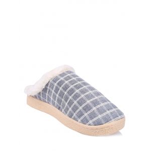 Flocking Grid House Slippers